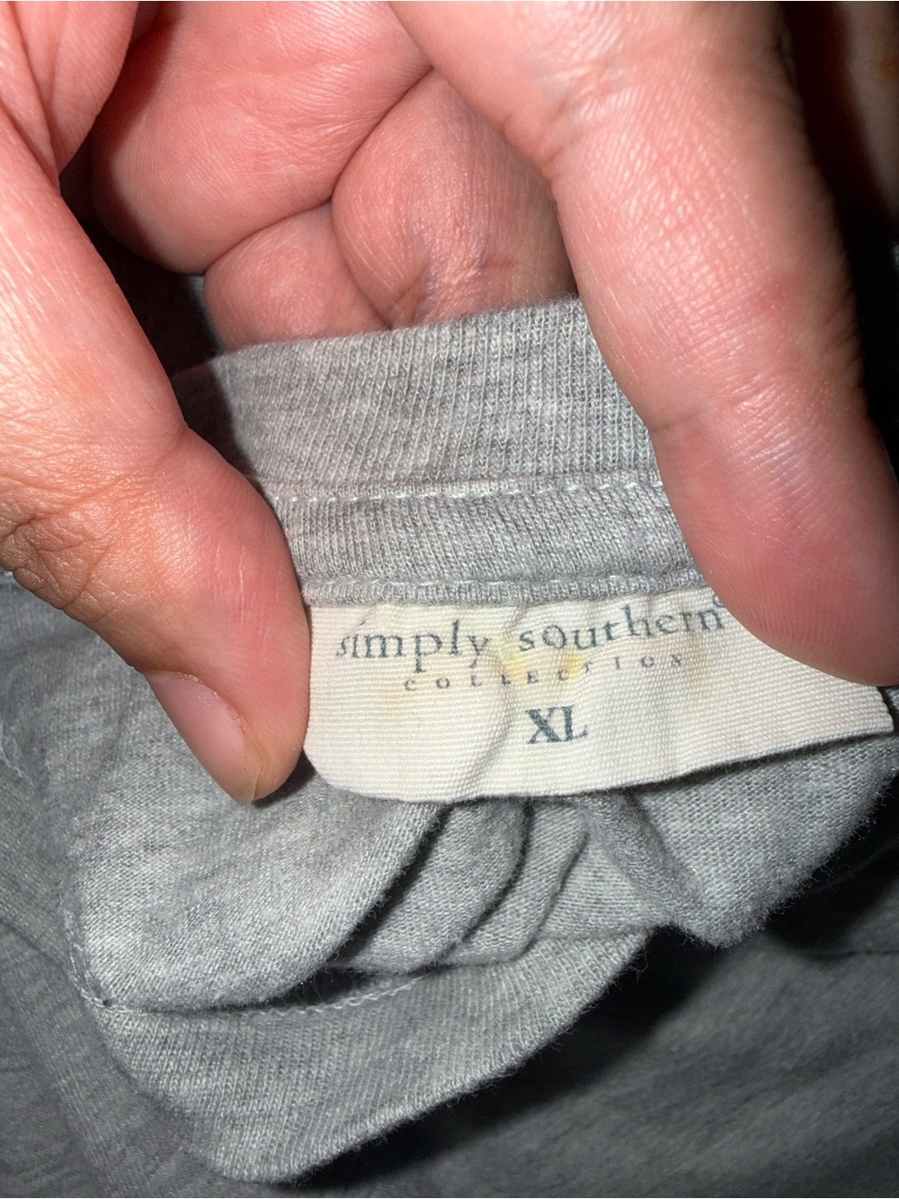 Simply Southern Gray Tee with Pink Medical Icons - Picture 3 of 4
